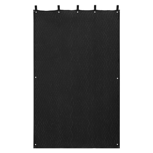 Ljuddämpande filt 203,2x121,9 cm svart, ljudisolerande gardin