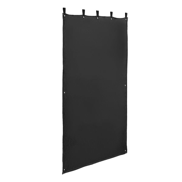 Ljuddämpande filt 203,2x121,9 cm svart, ljudisolerande gardin