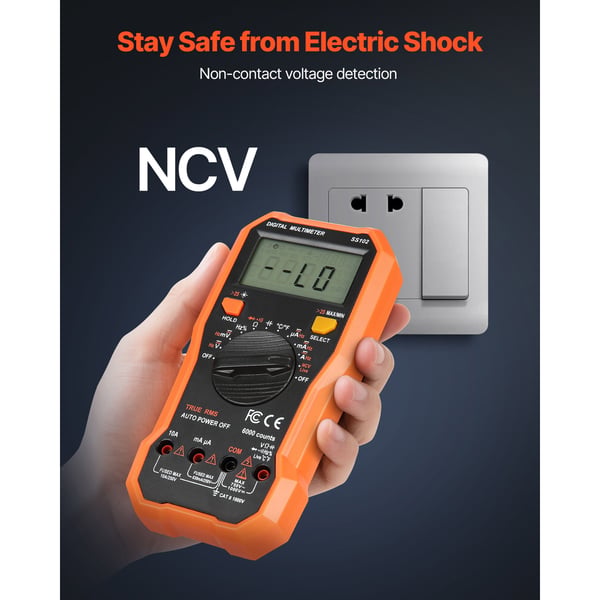 Digital multimeter, 196x97x43 mm, professionell testare