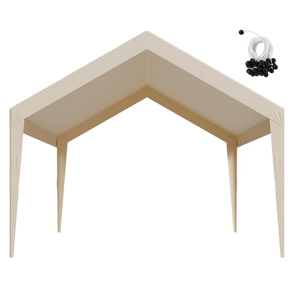 Carport ersättningskapell 3,6x6 m beige, vattentät, extra kraftig