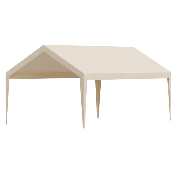 Carport ersättningskapell 3,6x6 m beige, vattentät, extra kraftig