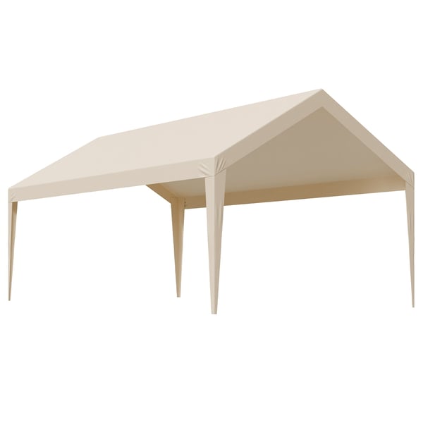 Carport ersättningskapell 3,6x6 m beige, vattentät, extra kraftig