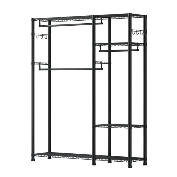 Tøjstativ, 114x42x194 cm, Stål, Justerbar opbevaring