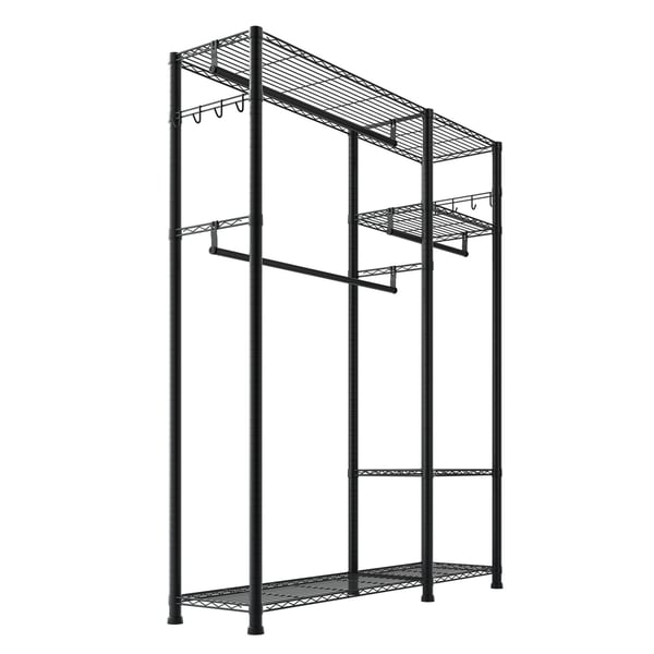 Tøjstativ, 114x42x194 cm, Stål, Justerbar opbevaring