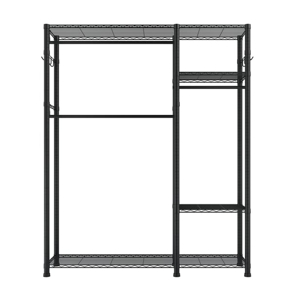 Tøjstativ, 114x42x194 cm, Stål, Justerbar opbevaring