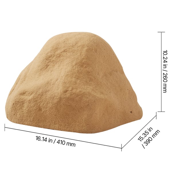 Konstgjord stentäckning, 41x39x26 cm, Sand, Polyresin trädgårdsdekoration