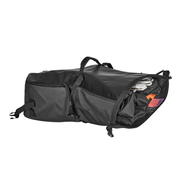 Motorcykel sidetasker, 45,5x17x24 cm, Sort, Vandtæt opbevaring