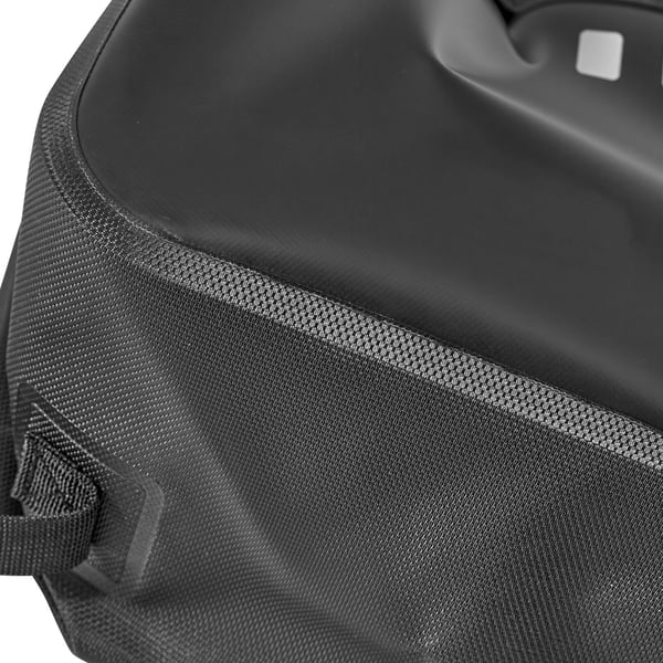 Motorcykel sidetasker, 45,5x17x24 cm, Sort, Vandtæt opbevaring