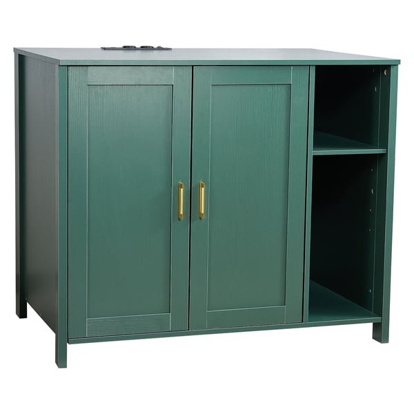 Kattebakke Skab, 105x68x88.5 cm, Mørkegrøn, Opbevaring