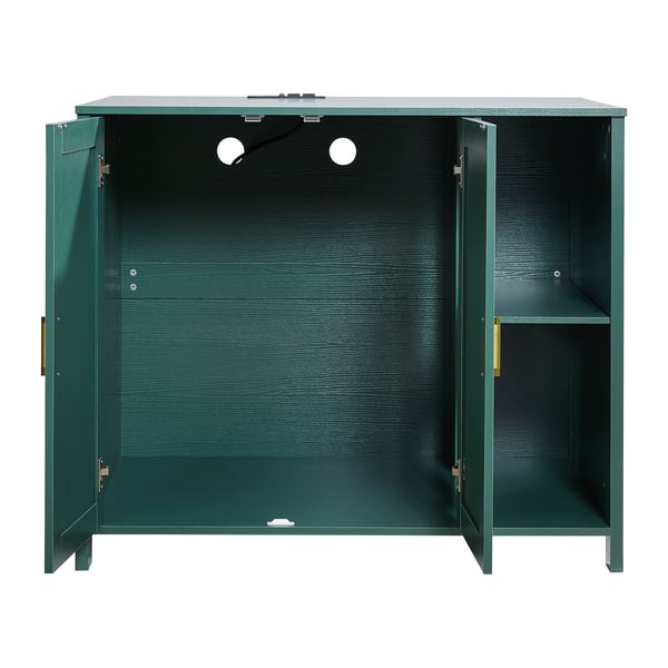 Kattebakke Skab, 105x68x88.5 cm, Mørkegrøn, Opbevaring