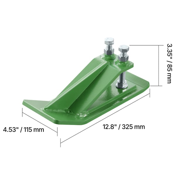 Traktor skovlbeskytter, 32,5x11,5x8,5 cm, Grøn, Stål