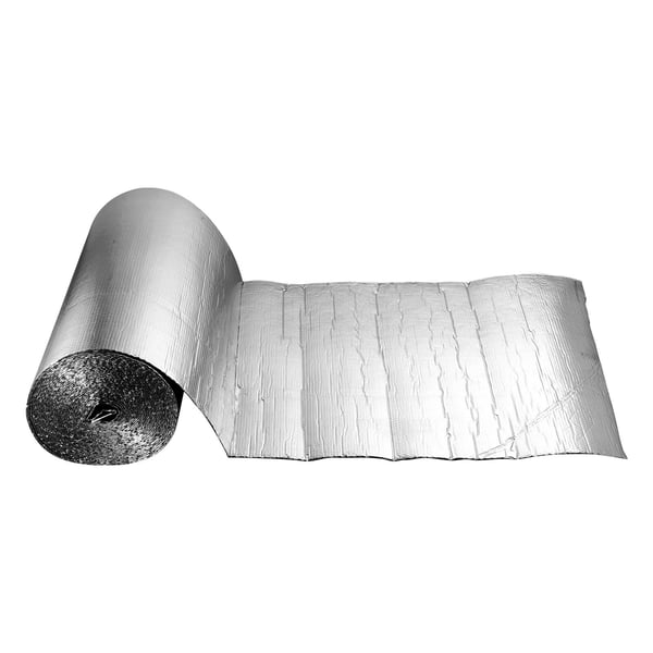 Termisk isoleringsrulle, 30,48x1,22 m, Sølv, Aluminiumfolie