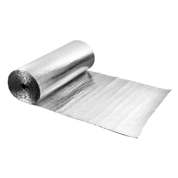 Termisk isoleringsrulle, 30,48x1,22 m, Sølv, Aluminiumfolie