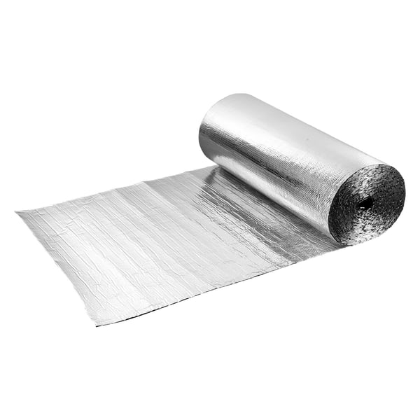 Termisk isoleringsrulle, 30,48x1,22 m, Sølv, Aluminiumfolie