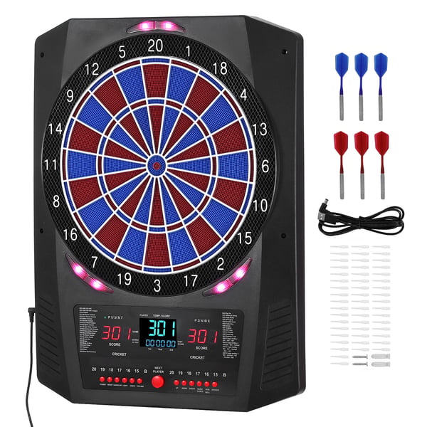 Elektronisk dartskive, 61x46,2x5 cm, LED-pointtavle, plast