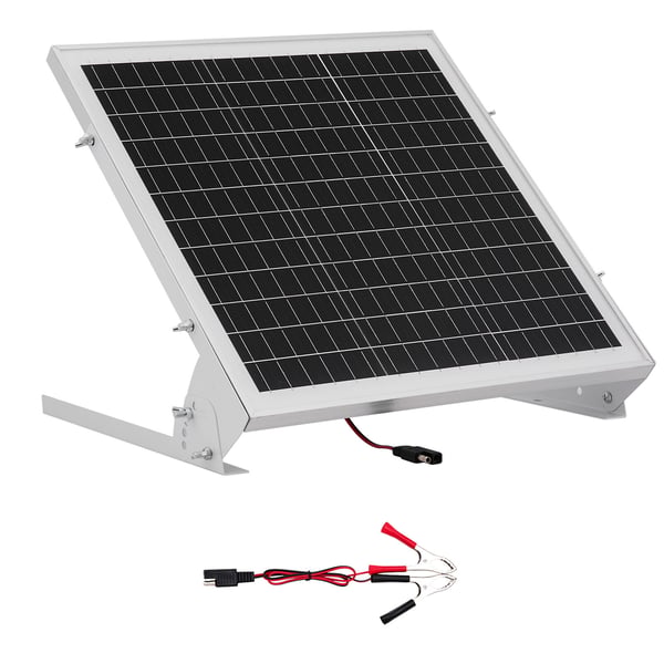 Aurinkopaneelin akkulaturi, 20W 12V MPPT, 39.1x33x32 cm, valkoinen, vedenpitävä Aurinkopaneelin akkulaturi, 20W 12V MPPT, 39.1x33x32 cm, valkoinen, vedenpitävä