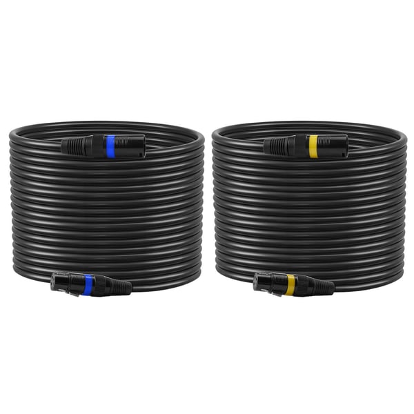 XLR-kaapeli 30,48 m, suojattu, balansoitu, uros-naaras, musta, audio XLR-kaapeli 30,48 m, suojattu, balansoitu, uros-naaras, musta, audio