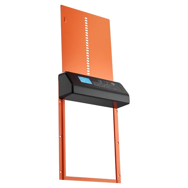 Automatisk hønselem, 35x25x7,3 cm, orange, aluminiumlegering