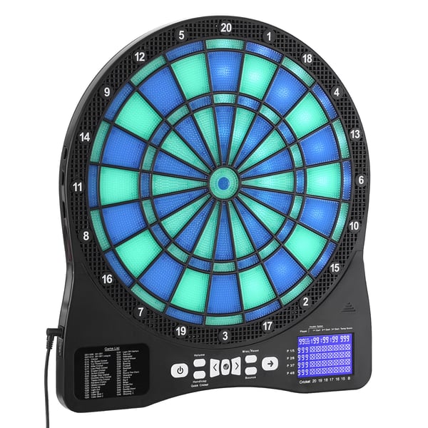 Sähköinen tikkataulu, 45x39,7x2,6 cm, LED-valaistu, muovi