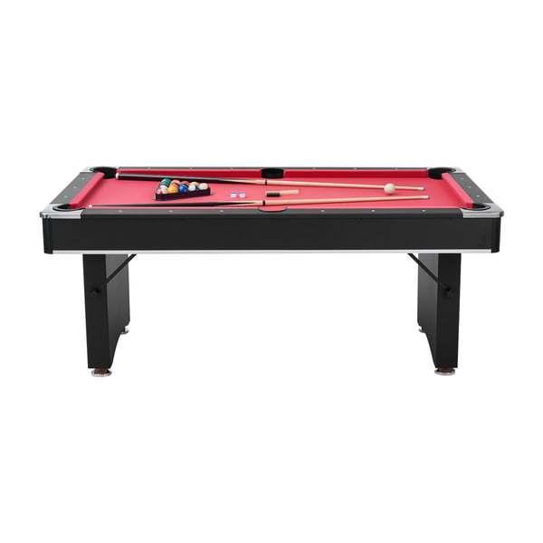 Poolbord 183 cm Rød, justerbar, MDF