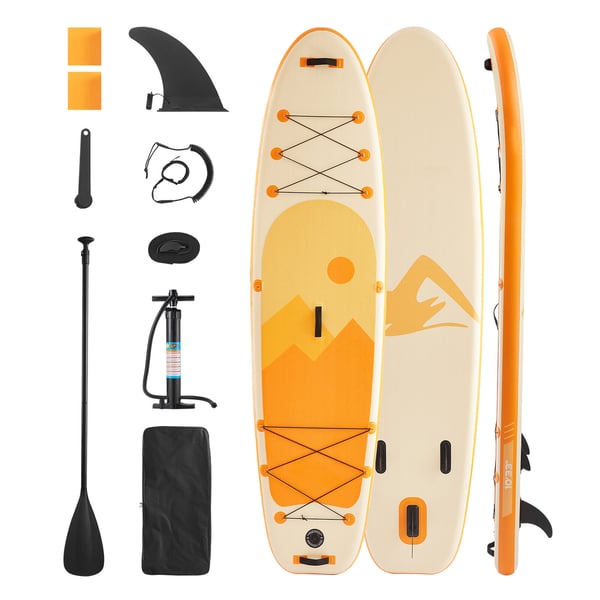 Oppustelig Stand Up Paddle Board, 305x84x15 cm, Skridsikkert dæk, Ultra-let