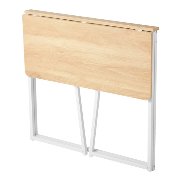 Sammenklappeligt skrivebord, 80x40x75 cm, Eg, Spånplade