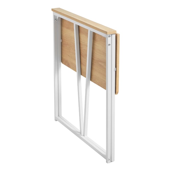 Sammenklappeligt skrivebord, 80x40x75 cm, Eg, Spånplade