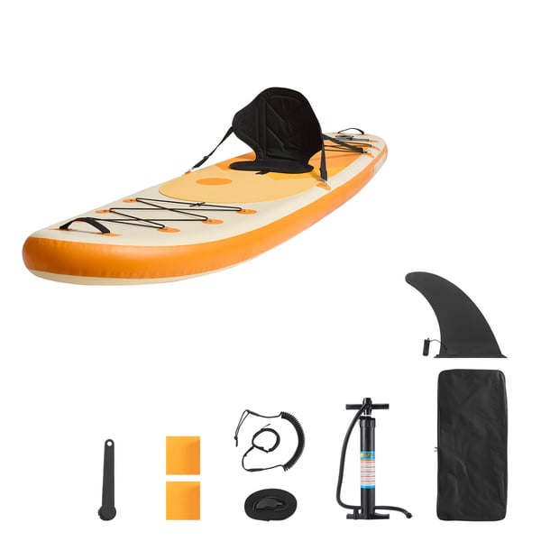 Oppustelig paddleboard 323x84x15 cm med sæde, ultralet SUP