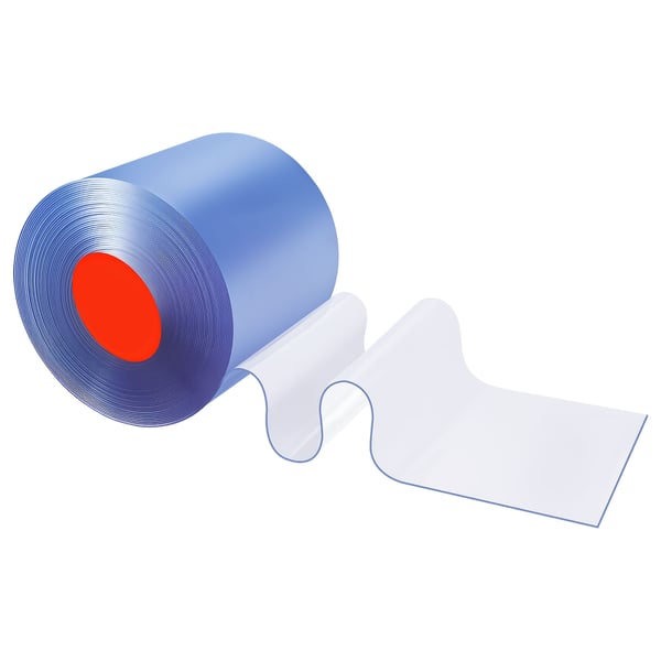 PVC Strimmelgardin, 30,8x0,3 m, Klar, Termoisolerende Plast