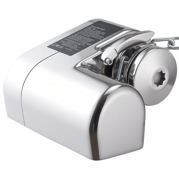 Ankarspel, Horisontell 12V DC 600W, 233x206x140 mm, Rostfritt stål