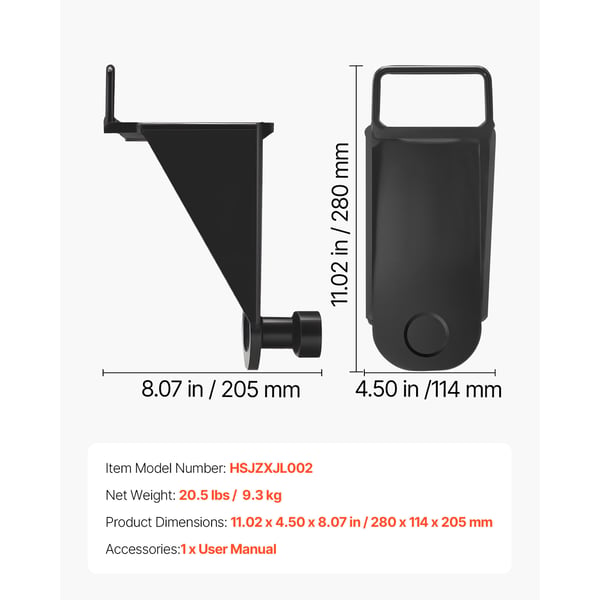 Container Jack Lug, 28x11.4x20.5 cm, Stål