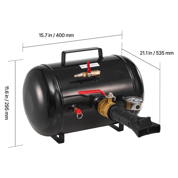 Renkaan reunojen asennustyökalu 400x535x295 mm musta raskaaseen käyttöön
