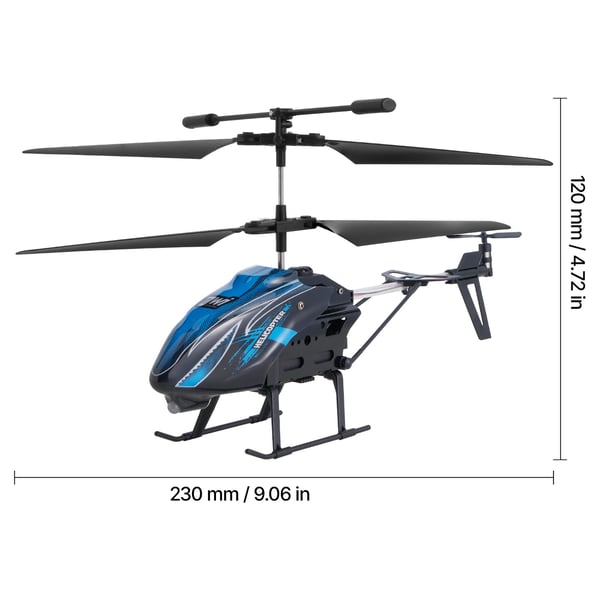 RC Helikopter, 23x19,5x12 cm, Blå, Fjärrstyrd Leksak