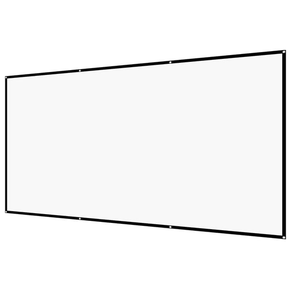 Projektorlærred, 271x155 cm, Hvid, Polyester