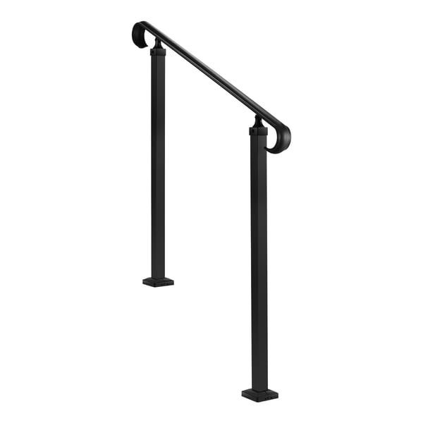 Handledare, Justerbar 2-3 steg, 100x9.5x97.4 cm, Svart, Kolfiberstål