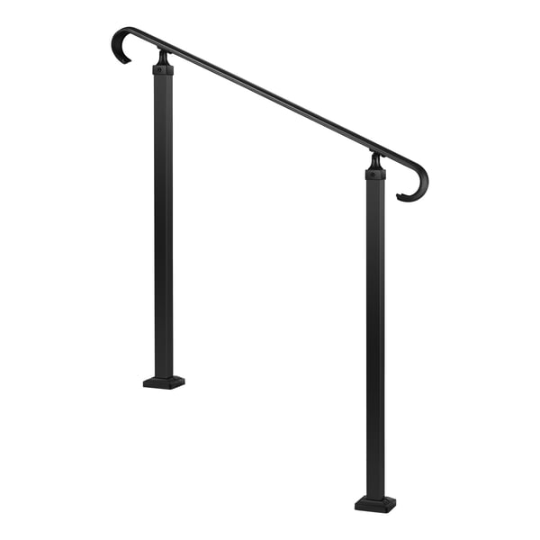 Handledare, Justerbar 2-3 steg, 100x9.5x97.4 cm, Svart, Kolfiberstål