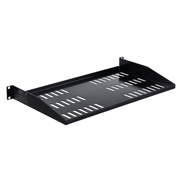 Server rack hylde, 4-pak, 254 mm dybde, sort, stål