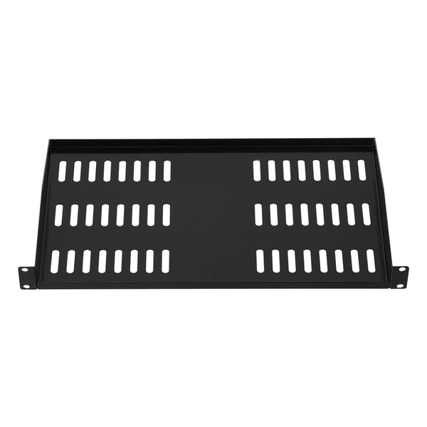 Server rack hylde, 4-pak, 254 mm dybde, sort, stål