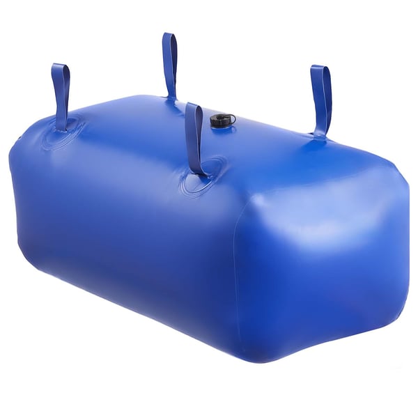Vandopbevaringsblære 85x44x35 cm Blå, Sammenklappelig PVC