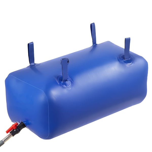 Vandopbevaringsblære 85x44x35 cm Blå, Sammenklappelig PVC