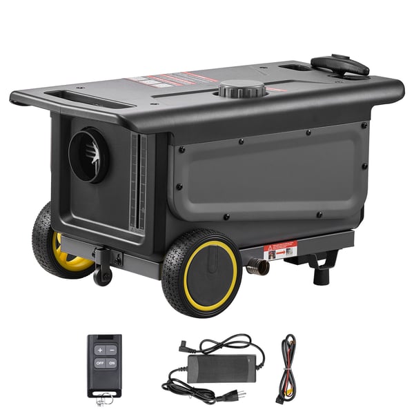 Diesel luftvarmer, 8KW bærbar med Bluetooth-styring, 56,6x40x32,1 cm, sort, varmeapparat Diesel luftvarmer, 8KW bærbar med Bluetooth-styring, 56,6x40x32,1 cm, sort, varmeapparat