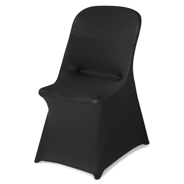 Stolsöverdrag, 30-pack, 46x50x86 cm, Svart, Polyester Spandex