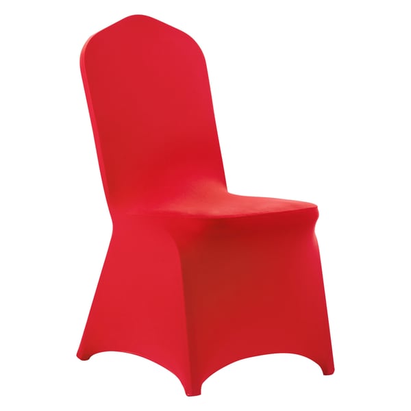 Stolsöverdrag, 50-pack, 51x45x95 cm, Röd, Polyester Spandex