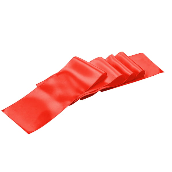 Stolsrosetter, 275x17 cm, Röd, Satin