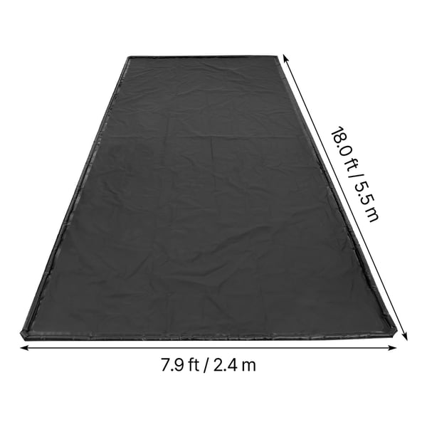 Sisältömatto, 240x550x3 cm, musta, PVC