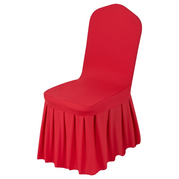 Tuolinpäälliset, 30 kpl, 51x45x95 cm, punainen, polyesteri spandex