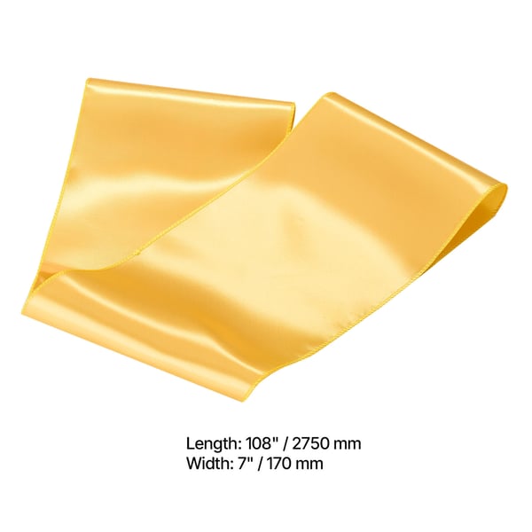 Stolsløjfer, 275x17 cm, Guld, Satin