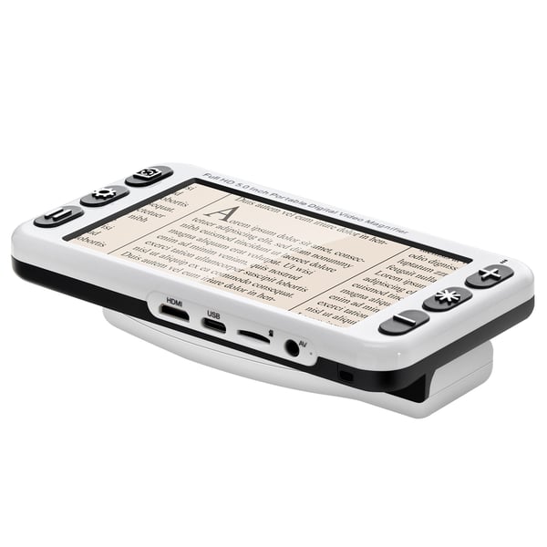 Digitaalinen suurennuslasi, kannettava HD-elektroninen videon suurennuslaite 150x83x34 mm, taitettava kahva