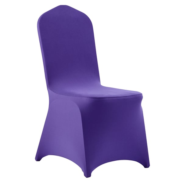 Tuolinpäälliset, 50 kpl, 51x45x95 cm, violetti, polyesteri spandex