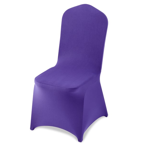 Tuolinpäälliset, 50 kpl, 51x45x95 cm, violetti, polyesteri spandex